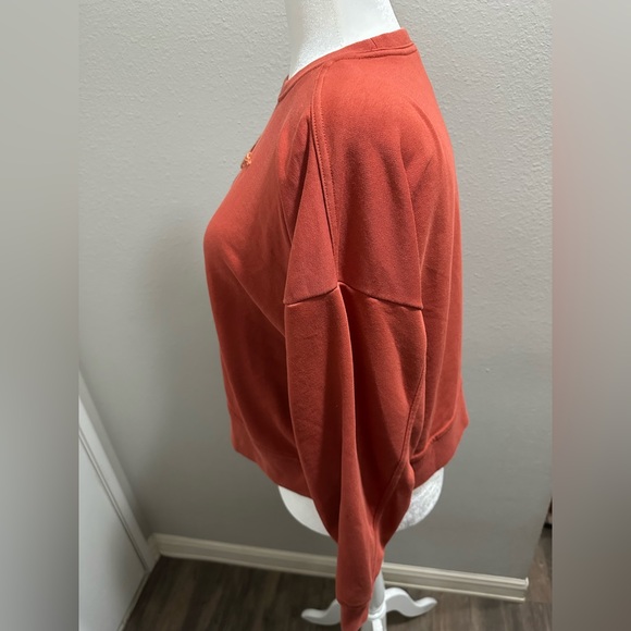 Nike Burnt Orange Cropped Crewneck Size L - Picture 3 of 5